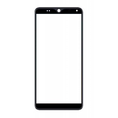 Replacement Front Glass For I Kall Z1 Black By - Maxbhi Com