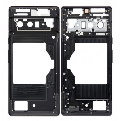 Lcd Frame Middle Chassis For Google Pixel 6 Pro Black By - Maxbhi Com