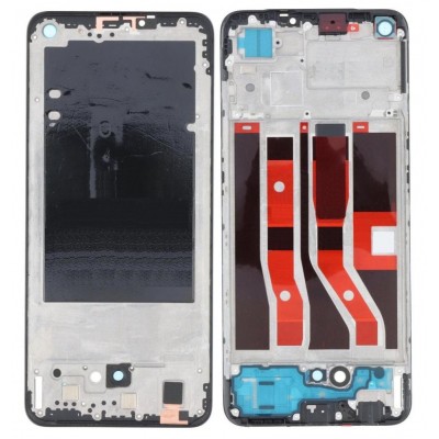 Lcd Frame Middle Chassis For Oppo A74 Black By - Maxbhi Com