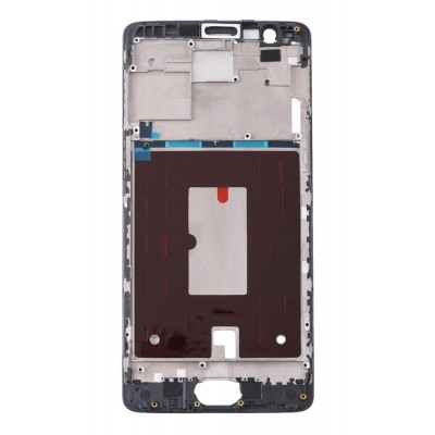 Lcd Frame Middle Chassis For Oneplus 3 Black By - Maxbhi Com