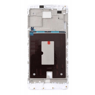 Lcd Frame Middle Chassis For Oneplus 3 White By - Maxbhi Com