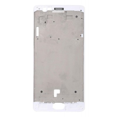 Lcd Frame Middle Chassis For Oneplus 3 White By - Maxbhi Com