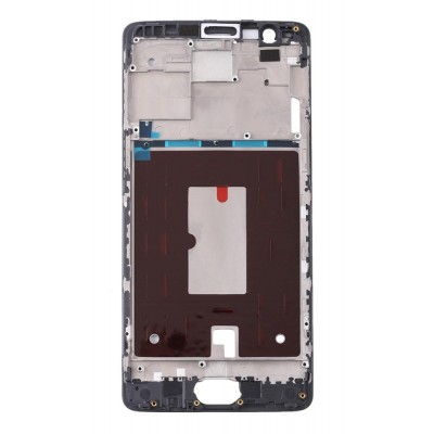 Lcd Frame Middle Chassis For Oneplus 3t Black By - Maxbhi Com