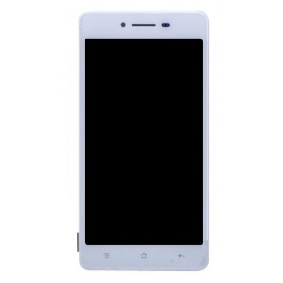 Lcd With Touch Screen For Oppo R7 White By - Maxbhi Com