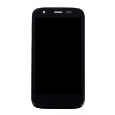 Lcd With Touch Screen For Motorola Moto G Dual Sim Black By - Maxbhi Com