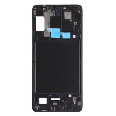 Lcd Frame Middle Chassis For Samsung Galaxy A9 2018 Black By - Maxbhi Com