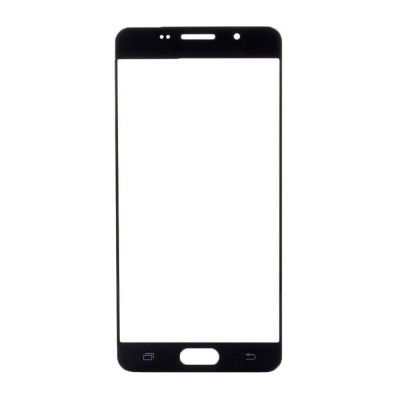 Replacement Front Glass For Samsung Galaxy A5 2016 Black By - Maxbhi Com