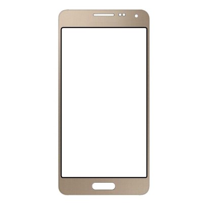 Replacement Front Glass For Samsung Galaxy Alpha Gold By - Maxbhi Com