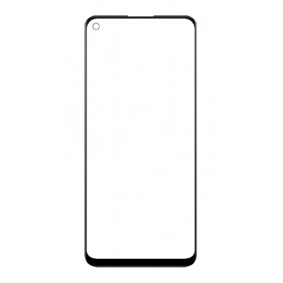 Replacement Front Glass For Oppo A95 5g Black By - Maxbhi Com