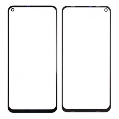 Replacement Front Glass For Xiaomi Redmi Note 9 5g Black By - Maxbhi Com