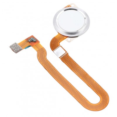 Fingerprint Sensor Flex Cable For Motorola One Action White By - Maxbhi Com