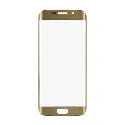 Replacement Front Glass For Samsung Galaxy S6 Edge Plus Duos Gold By - Maxbhi Com