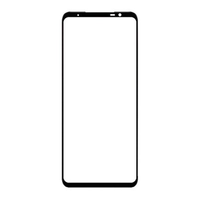 Replacement Front Glass For Asus Rog Phone 5 Pro Black By - Maxbhi Com