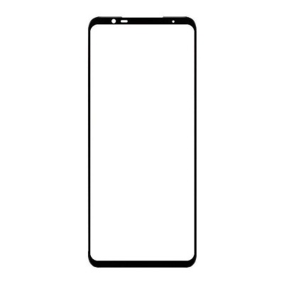 Replacement Front Glass For Asus Rog Phone 5 Pro Black By - Maxbhi Com
