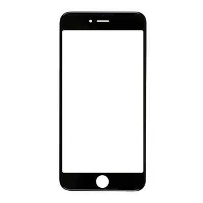 Replacement Front Glass For Apple Iphone 6 Plus Black By - Maxbhi Com