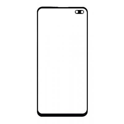 Replacement Front Glass For Realme X3 Superzoom Black By - Maxbhi Com