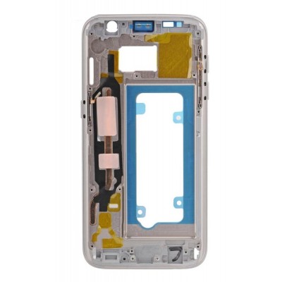 Lcd Frame Middle Chassis For Samsung Galaxy S7 64gb White By - Maxbhi Com