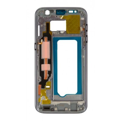 Lcd Frame Middle Chassis For Samsung Galaxy S7 Black By - Maxbhi Com