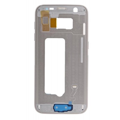 Lcd Frame Middle Chassis For Samsung Galaxy S7 White By - Maxbhi Com