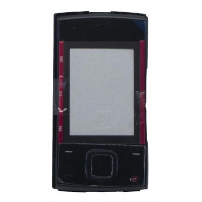 Full Body Panel For Nokia X300 X3 Black With Red - Maxbhi Com