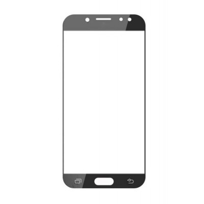 Replacement Front Glass For Samsung Galaxy J7 Pro Black By - Maxbhi Com