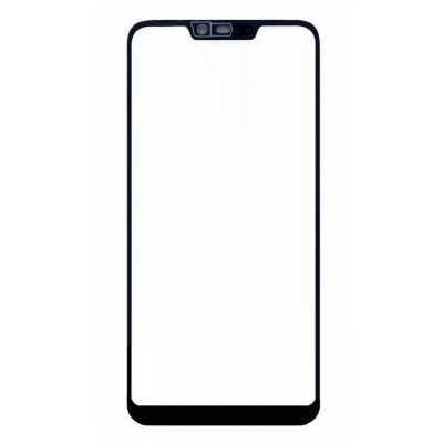 Replacement Front Glass For Huawei Honor 8c Black By - Maxbhi Com