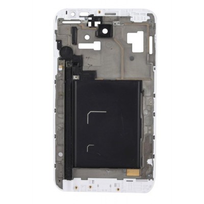 Lcd Frame Middle Chassis For Samsung Galaxy Note N7000 White By - Maxbhi Com