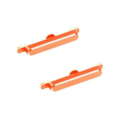 Volume Side Button Outer For Nokia X2 Rm1013 Orange By - Maxbhi Com