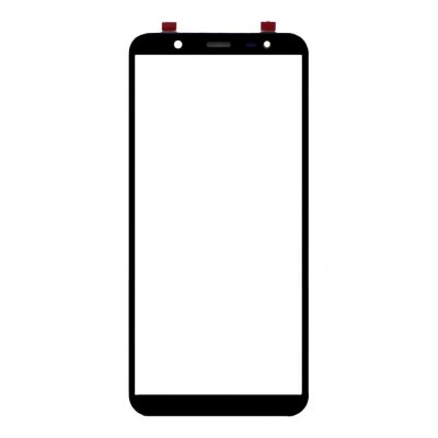 Replacement Front Glass For Samsung Galaxy J8 2018 Black By - Maxbhi Com
