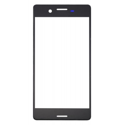 Replacement Front Glass For Sony Xperia X Black By - Maxbhi Com
