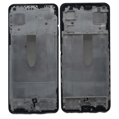 Lcd Frame Middle Chassis For Oppo Reno7 5g Black By - Maxbhi Com