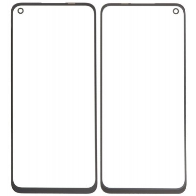 Replacement Front Glass For Realme 9i Black By - Maxbhi Com