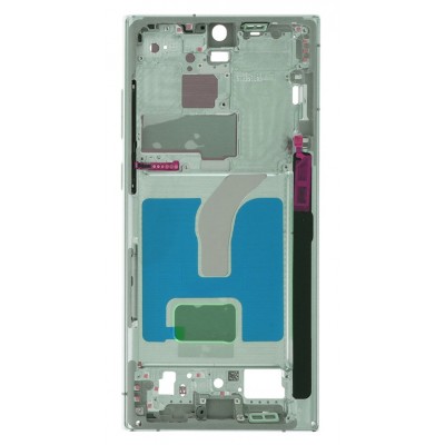 Lcd Frame Middle Chassis For Samsung Galaxy S22 Ultra 5g Green By - Maxbhi Com