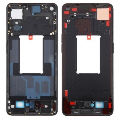 Lcd Frame Middle Chassis For Oppo Reno7 Pro 5g Black By - Maxbhi Com