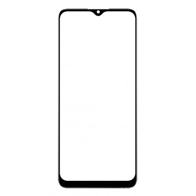 Replacement Front Glass For Realme C20a Black By - Maxbhi Com