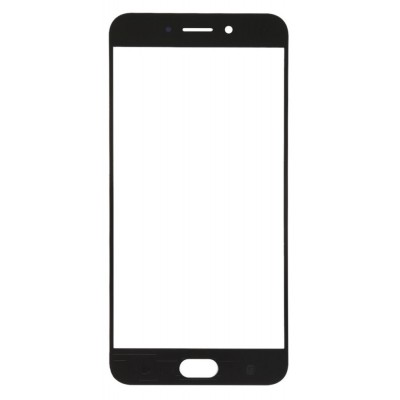 Replacement Front Glass For Oppo A77 Black By - Maxbhi Com