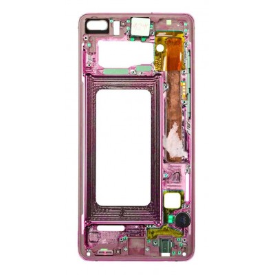 Lcd Frame Middle Chassis For Samsung Galaxy S10 Pink By - Maxbhi Com