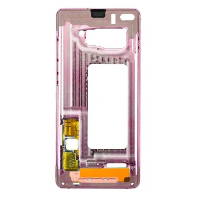 Lcd Frame Middle Chassis For Samsung Galaxy S10 Pink By - Maxbhi Com