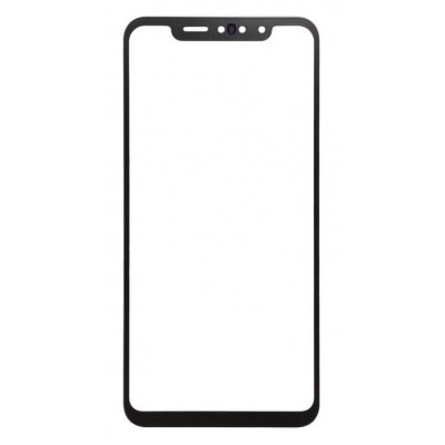 Replacement Front Glass For Lg G8s Thinq Black By - Maxbhi Com