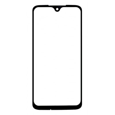 Replacement Front Glass For Motorola Moto G7 Plus Black By - Maxbhi Com