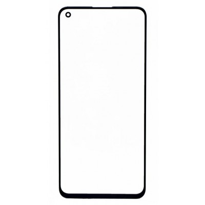 Replacement Front Glass For Realme X7 Max 5g Black By - Maxbhi Com