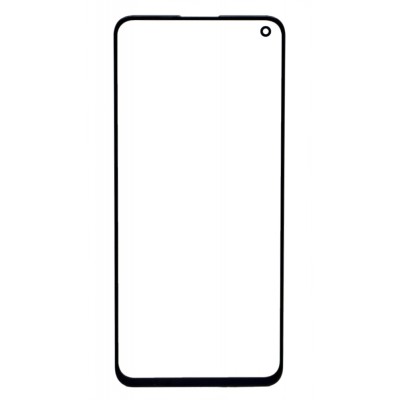 Replacement Front Glass For Realme X7 Max 5g Black By - Maxbhi Com