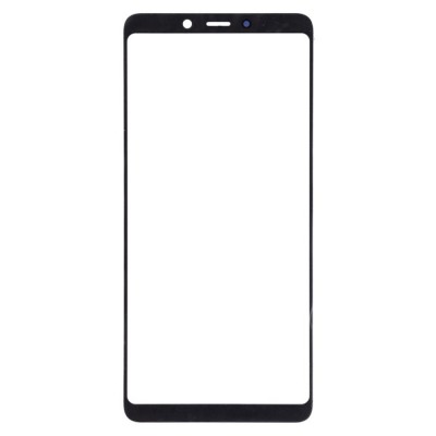Replacement Front Glass For Samsung Galaxy A9 2018 Black By - Maxbhi Com