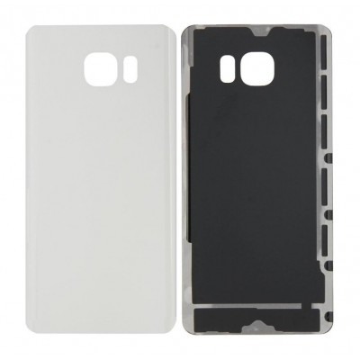 Back Panel Cover for Samsung Galaxy Note 5 Dual SIM 64GB - Silver - Maxbhi.com