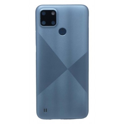 Back Panel Cover For Realme C21y Blue - Maxbhi Com