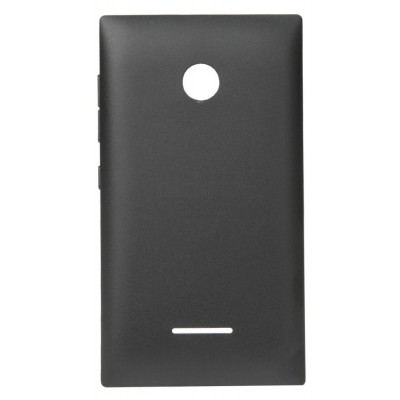 Back Panel Cover For Microsoft Lumia 435 Dual Sim Black - Maxbhi Com