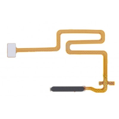 Fingerprint Sensor Flex Cable For Oppo A76 Black By - Maxbhi Com