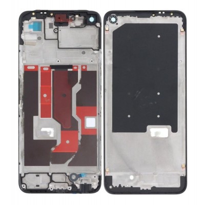 Lcd Frame Middle Chassis For Oppo A76 Black By - Maxbhi Com