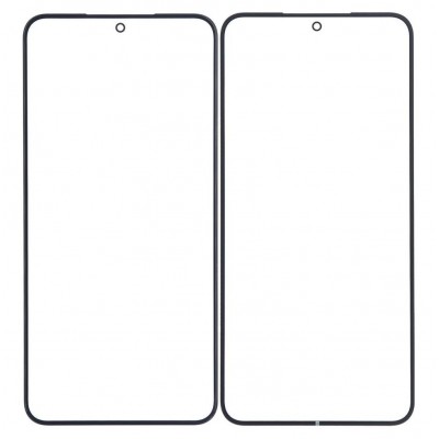 Replacement Front Glass For Samsung Galaxy S22 5g Black By - Maxbhi Com