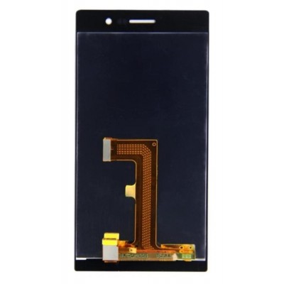 Lcd With Touch Screen For Huawei Ascend P7 With Dual Sim Black By - Maxbhi Com